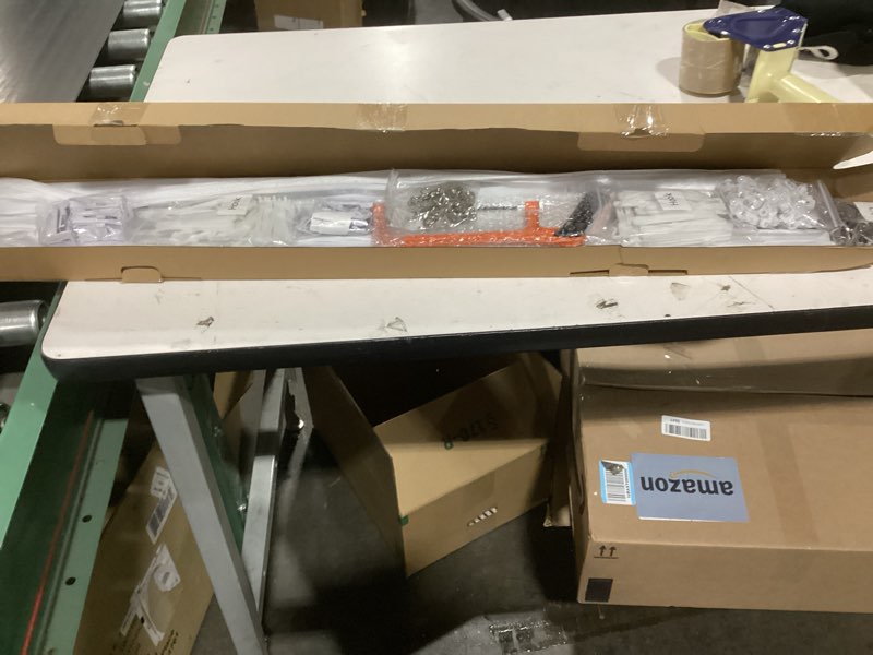 Condition photo showing Good Condition for Ceiling Curtain Track System with Wall Mount, Silent Curtain Rail for Room Divider with Three Types of Hooks, 9ft - 12ft, White 9-12ft White