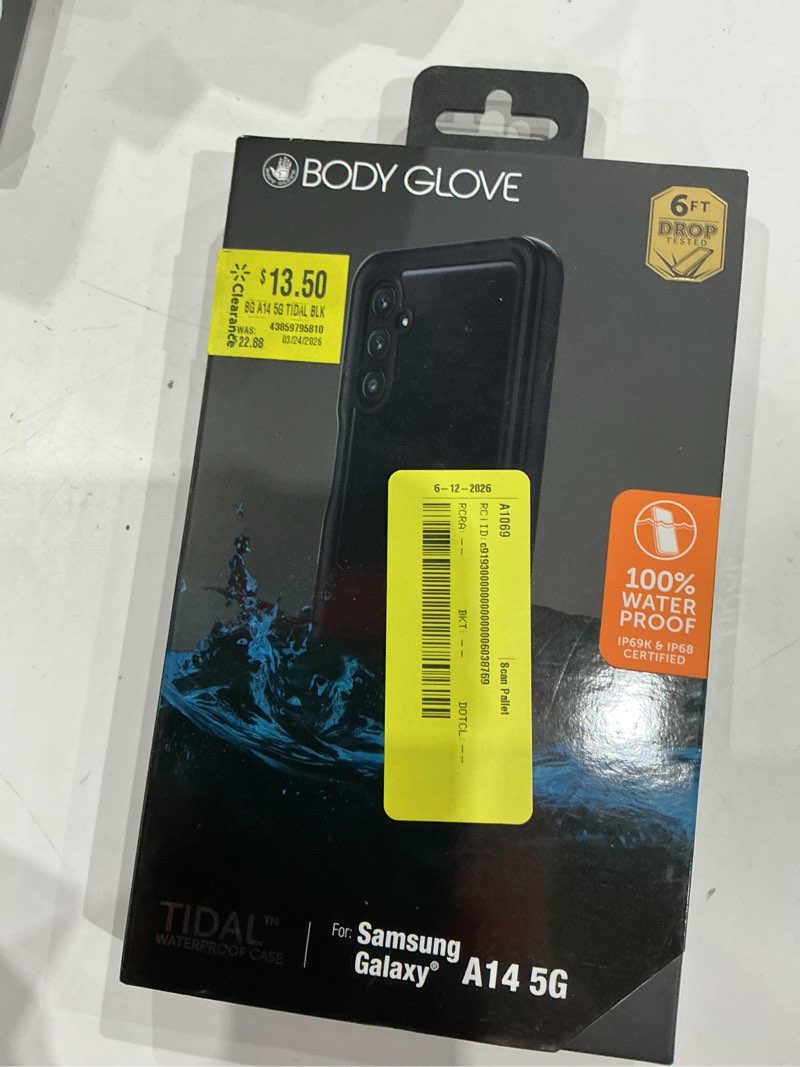 Condition photo showing New/Like New for body glove waterproof tidal phone case for samsung galaxy a17 5g - black/clear