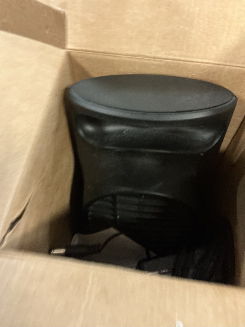 Condition photo showing As Is for honeywell 13  black quietset oscillating table fan  10ft air circulation power  4 speed  auto off timer  htf210