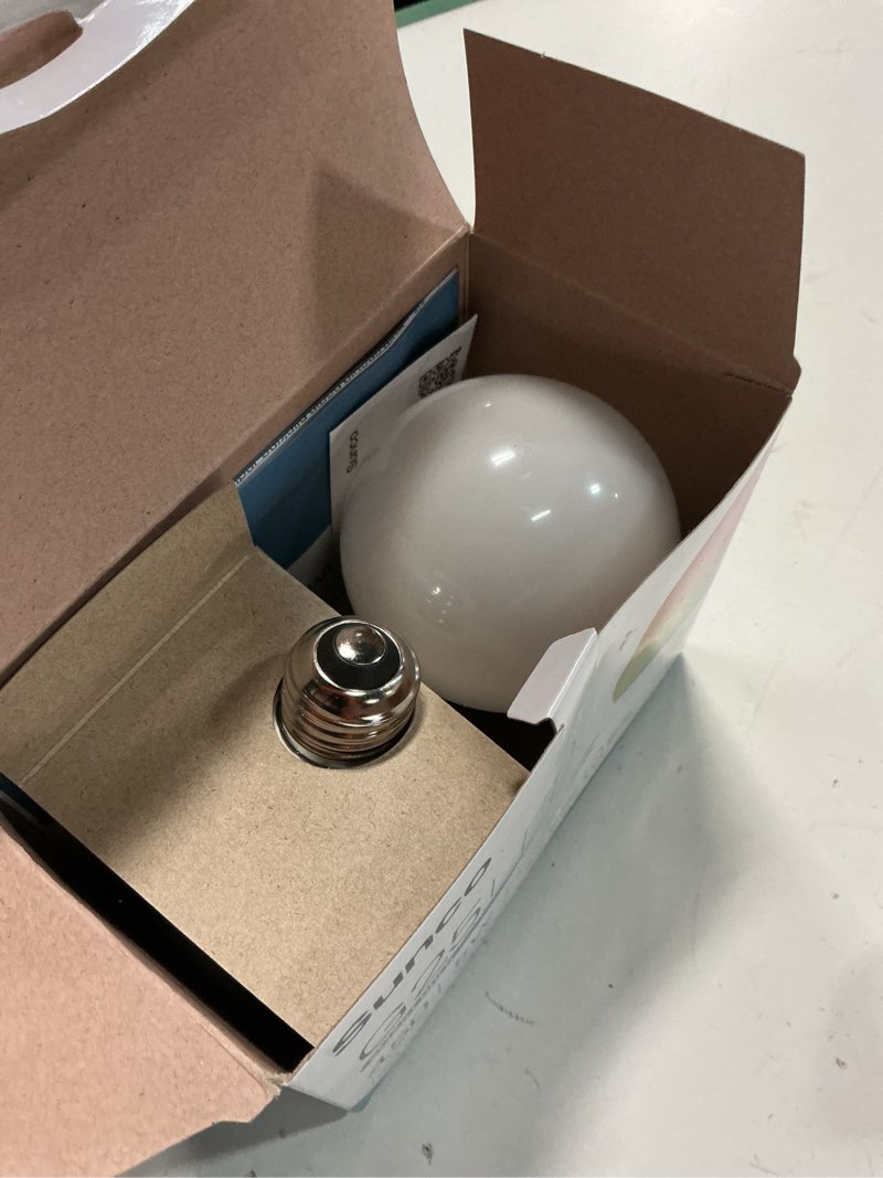 Condition photo showing As Is for Sunco Smart Globe Bulbs G25 LED, Alexa Compatible LED Decorative Round Vanity Bulbs, 5W, Color Changing RGBCW, Dimmable WiFi Vanity Smart Bulbs for Amazon Alexa, Google Assistant, 2 Pack. 2 Count (Pack of 1)