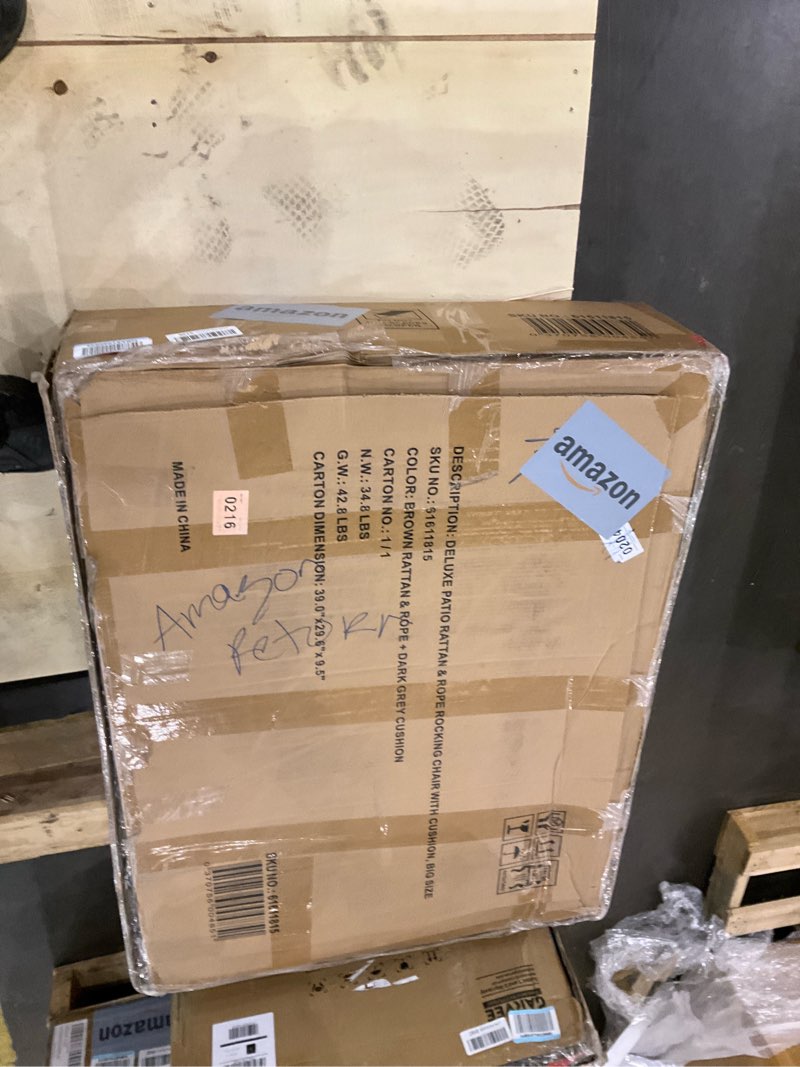 Patio  rocking chair incomplete 