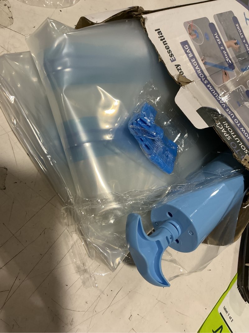 Condition photo showing As Is for cozy essential vacuum storage bags, 80% compression vacuum seal space saver plastic packaging bags for clothes, blankets, pillow, bedding, comforters, sealer clothing storage,4 xxl jumbo xxl jumbo 4