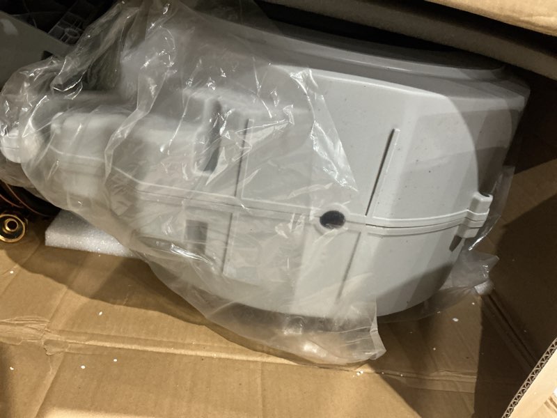 Condition photo showing Good Condition for giraffe tools heavy duty retractable garden hose reel 1/2 130 ft, wall mounted with 9 pattern nozzle & detachable leader hose, 180° swivel bracket, any length lock, commercial grade (light grey) light grey 1/2 130ft