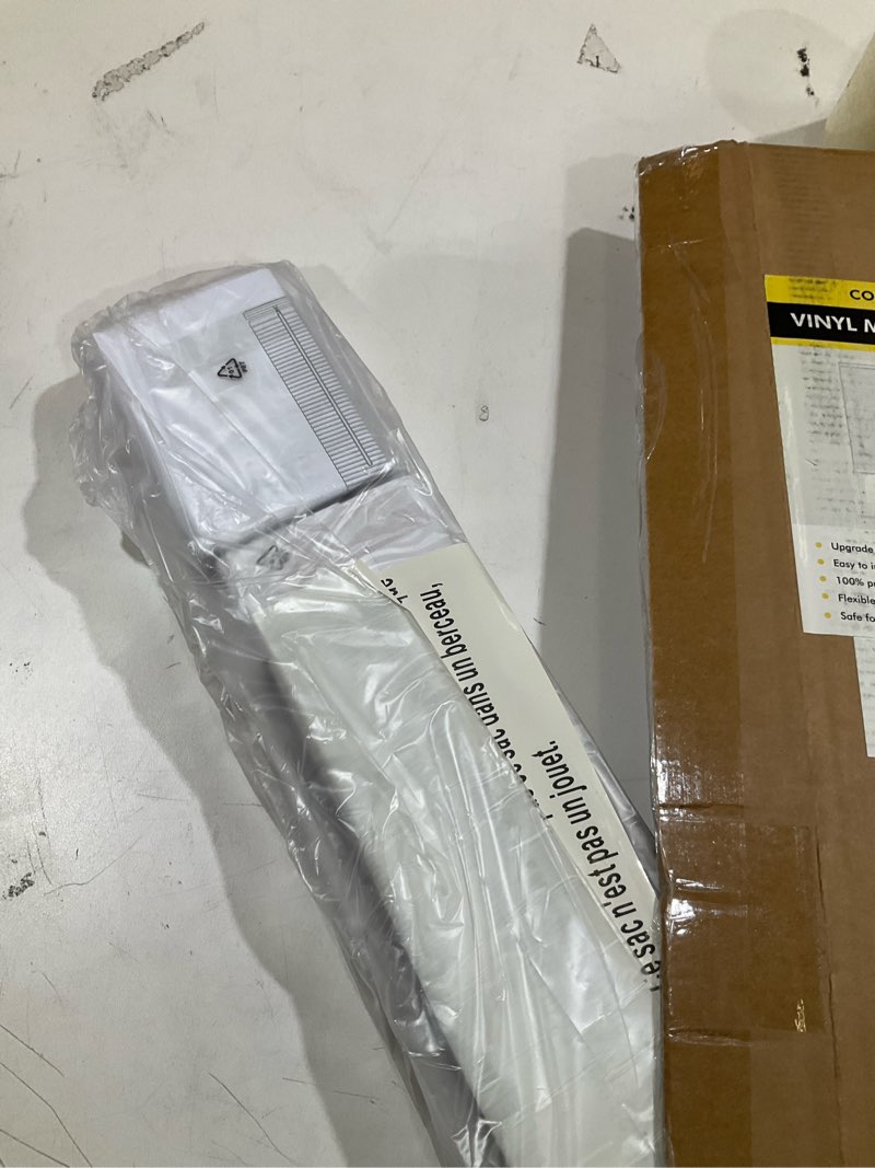 Condition photo showing Good Condition for blinds for indoor windows 1" vinyl l-shaped slats cordless mini blinds for home, 20" w × 36" h - white white 20" w × 36" h