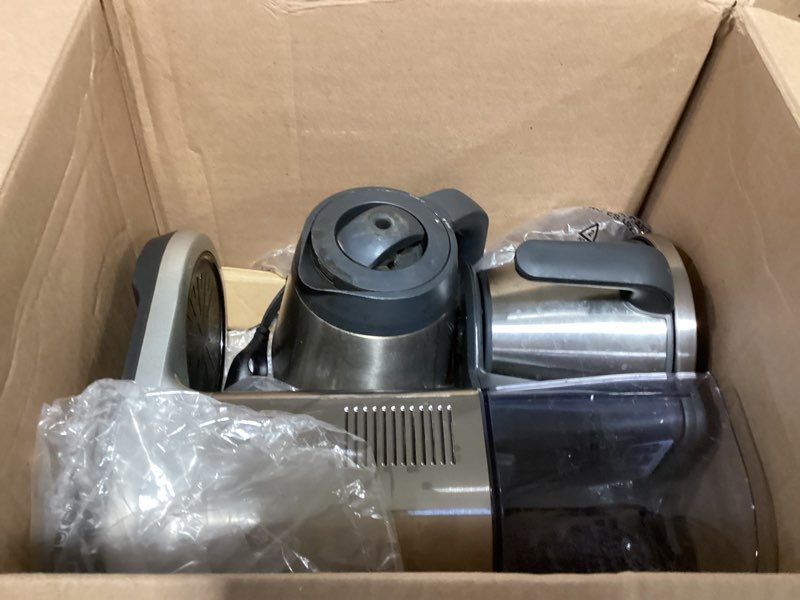 Condition photo showing As Is for breville luxe drip coffee machine, brushed stainless steel, thermal carafe medium brushed stainless steel