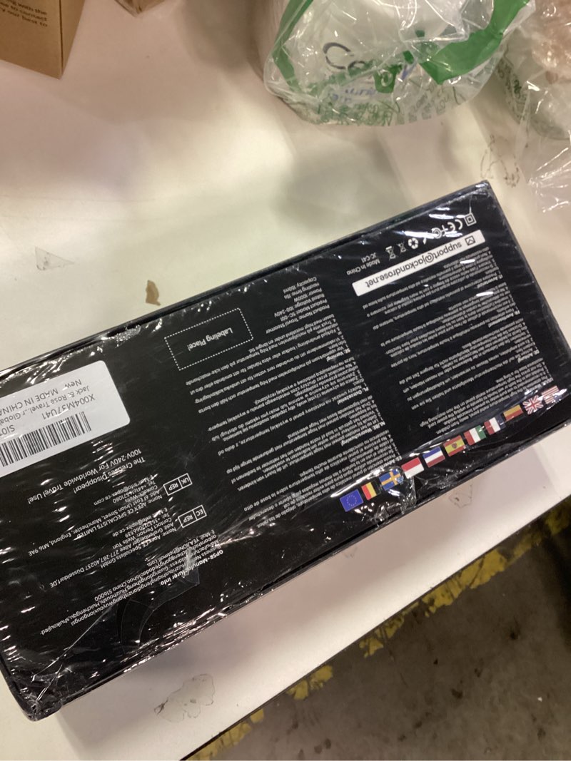 Condition photo showing New/Like New for Jack & Rose Travel Steamer & Iron 2 In 1, Portable Garment Steamer, 15s Heat Up, Large Ceramic Heat Panel, 100-220V for Global Traveling Grenn