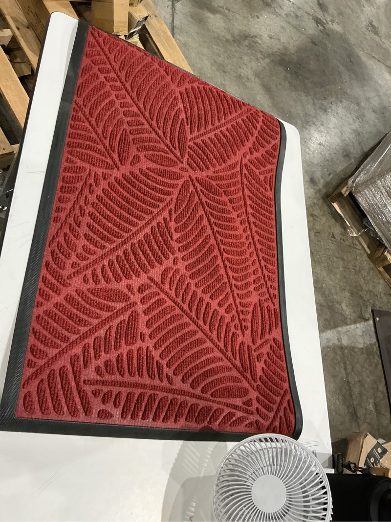 Condition photo showing Good Condition for colorxy waterproof, durable natural rubber indoor/outdoor non-slip low profile mat, stain and fade resistant, patio entrance mat, easy to clean, 29.5 x 17 inches, burgundy