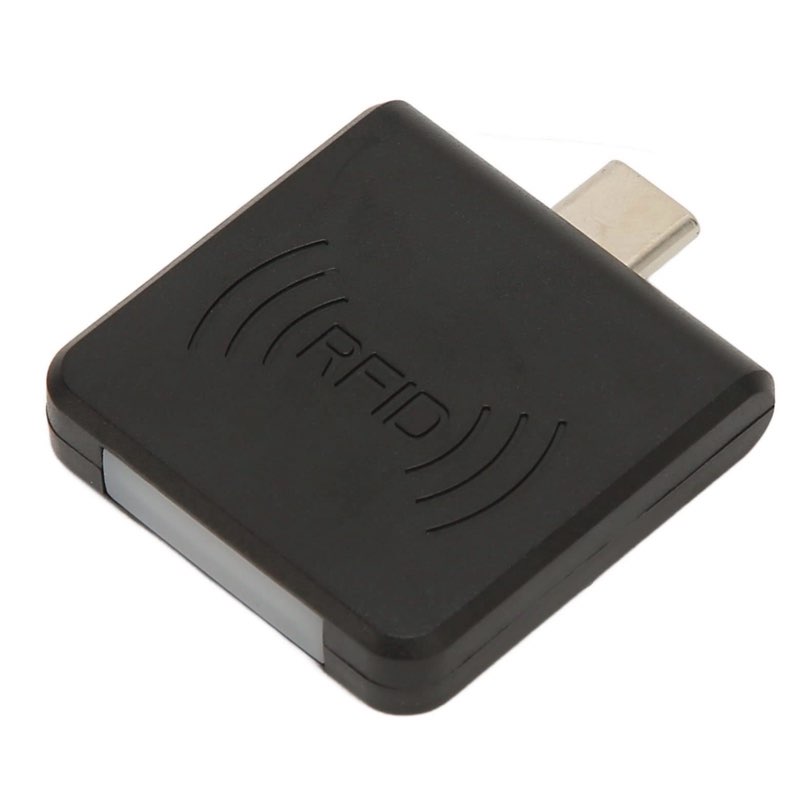 Square Card Reader, Type C Interface Credit Card Reader, Plug and Play Card Reader for Smartphone with Built-in Buzzer for Mobile Payment and ID Reading