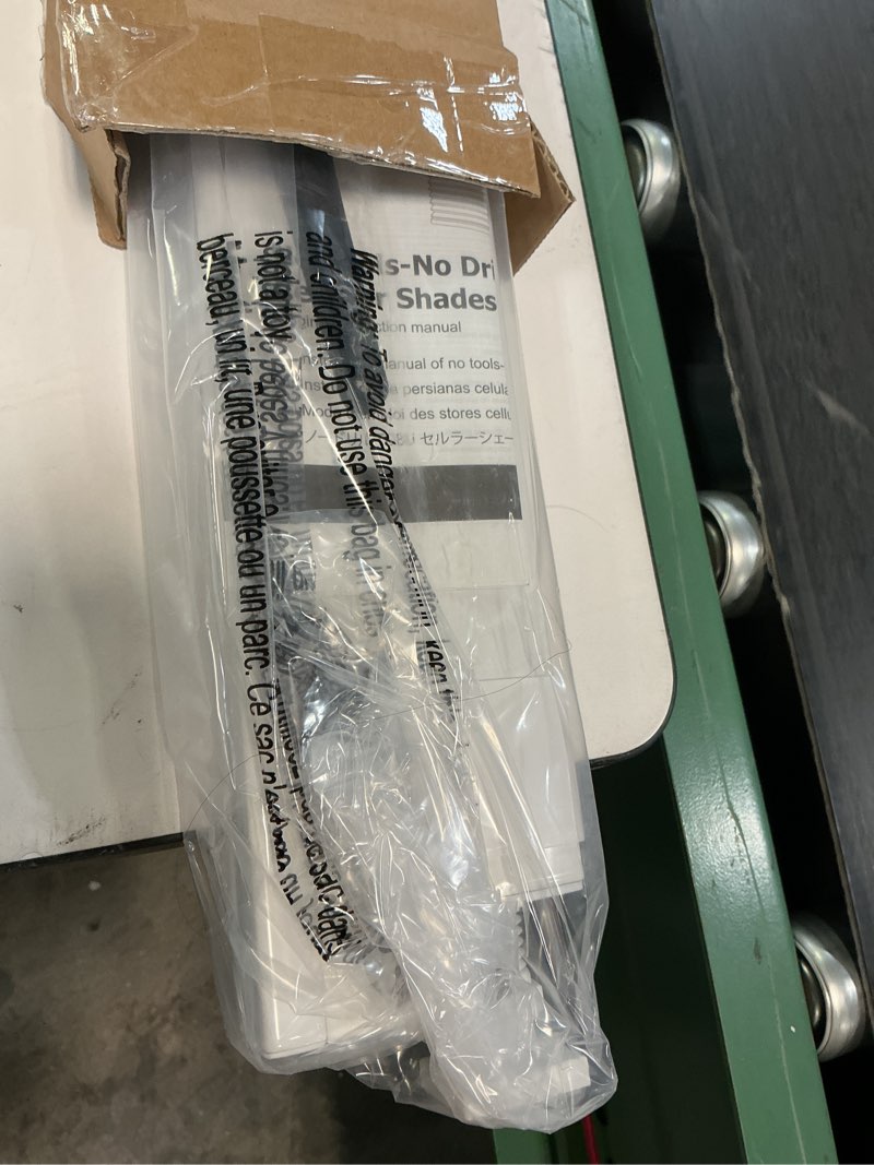 Condition photo showing Good Condition for lazblinds no tools no drill cordless cellular shades, light filtering honeycomb shades for home, thermal insulation blinds for windows, 26" w x 36" h, white light filtering-white 26" w x 36" h