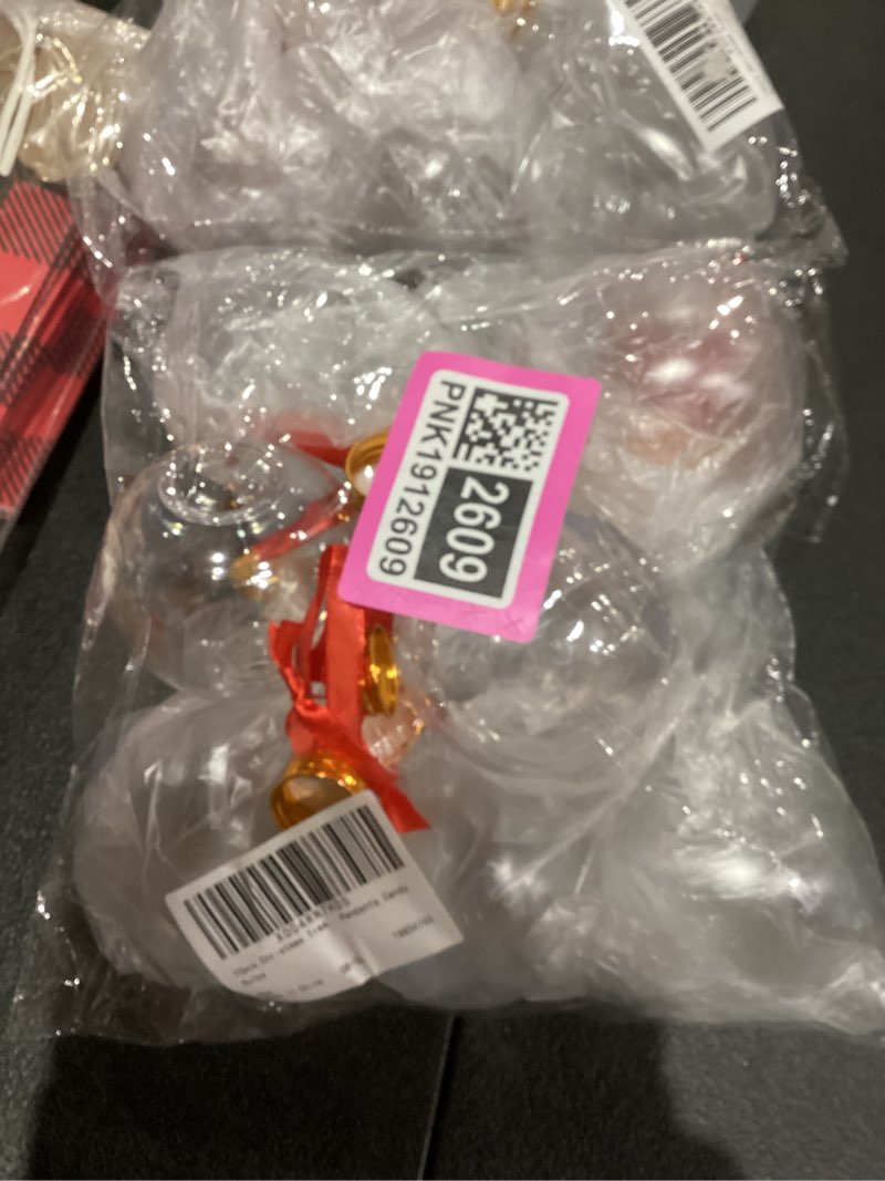 Condition photo showing New/Like New for JOINPAYA Christmas Drink Balls:10pcs 250ml Xmas Fillable Juice Bottles Pendant Plastic Ball Bulb Clear Holders Container for Tree Ornament Party Decoration 3.54X3.07X3.07in