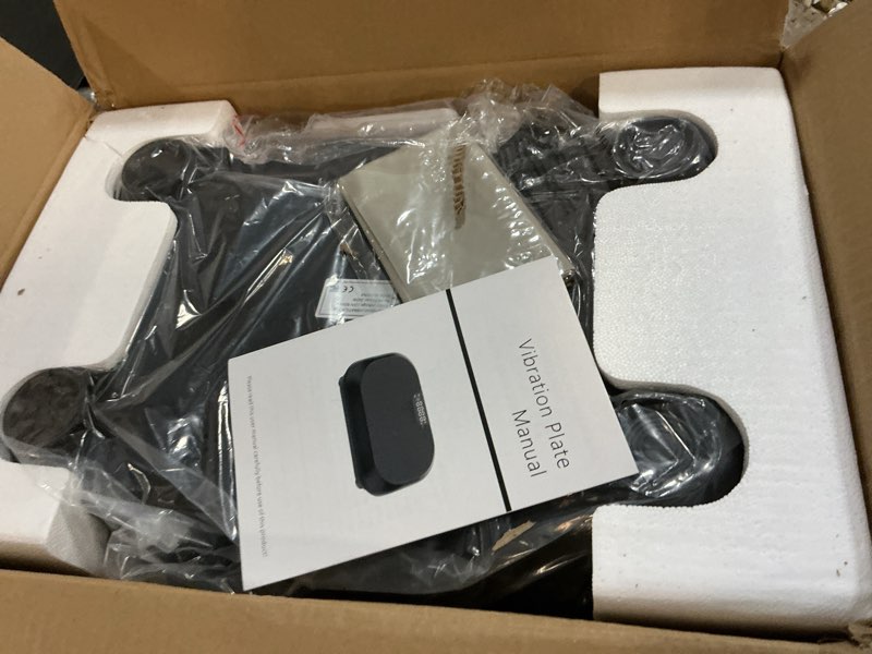 Condition photo showing New/Like New for Vibration Plate Exercise Machine Weight Loss, Full Body Shaker Workout Vibration Plates Lymphatic Drainage, Stand Shake Vibrating Plate for Women Men 450 Lbs Capacity Fitness Platform(Lava Black)