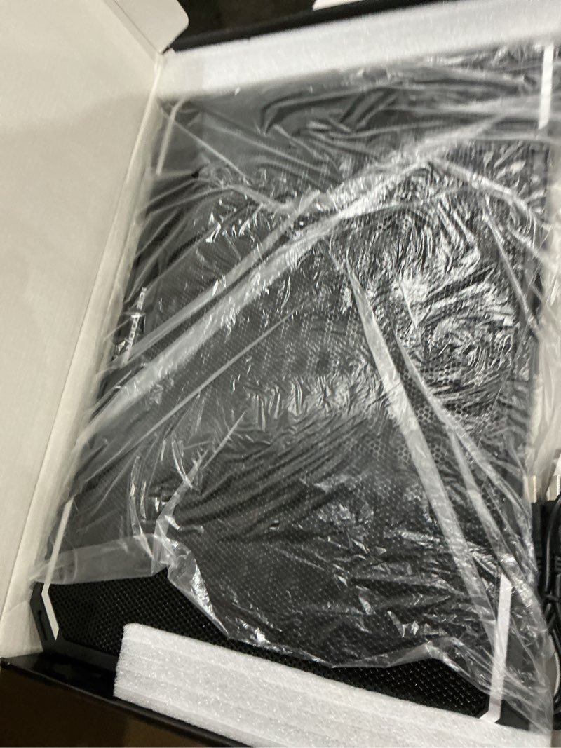 Condition photo showing Good Condition for ice coorel laptop cooling pad with 6 cooling fans, cooling pad for laptop fan 13-15.6 inch, laptop cooler stand with 6 height adjustable, notebook cooler pad with two usb port 6 fans blue