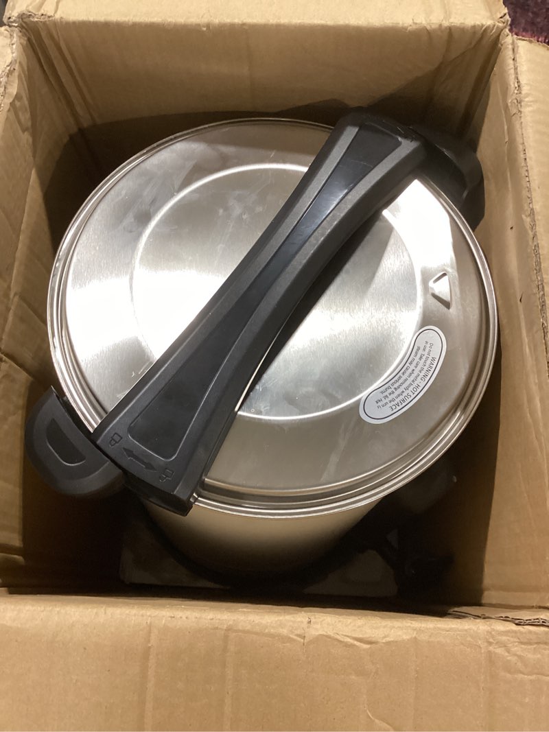 Condition photo showing As Is for GarveeHome 80 Cups Coffee Urn,12 L/3.2 gal Double Wall Commerical Coffee Maker for Buffet Catering Wedding Gathering,Large Capacity Hot Coffee Dispenser,Stainless Steel Hot Water Urn White 12L/80 Cups