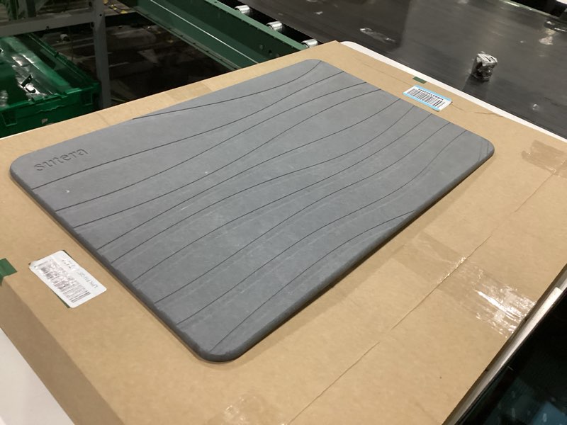 Condition photo showing Good Condition for sutera diatomaceous stone bathmat | ultra-absorbent, quick-drying bath mat | slip-resistant surface for safer bathrooms | charcoal grey finish | 23.5" x 15" (1 pack)
