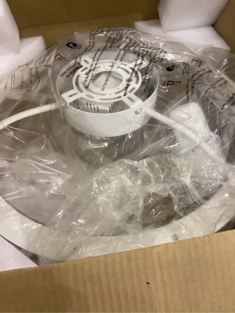 FTZVRD Ceiling Fans with Lights, 20 Inch Low Profile Flush Mount Fandelier Ceiling Fan with Remote, 