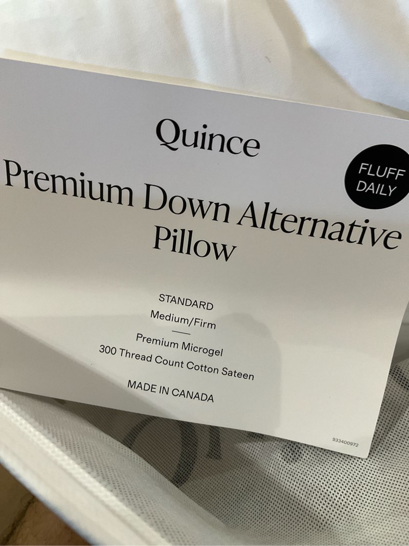 Quince Premium Down Alternative Pillow