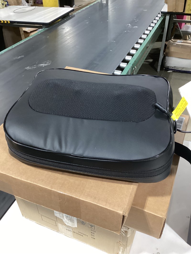 Condition photo showing Good Condition for back massager with heat-shiatsu massagers for neck and shoulder pain-3d kneading massage for lower back/neck/leg pain relief-lumbar support pillow for office chair-chirstmas gifts for mom dad