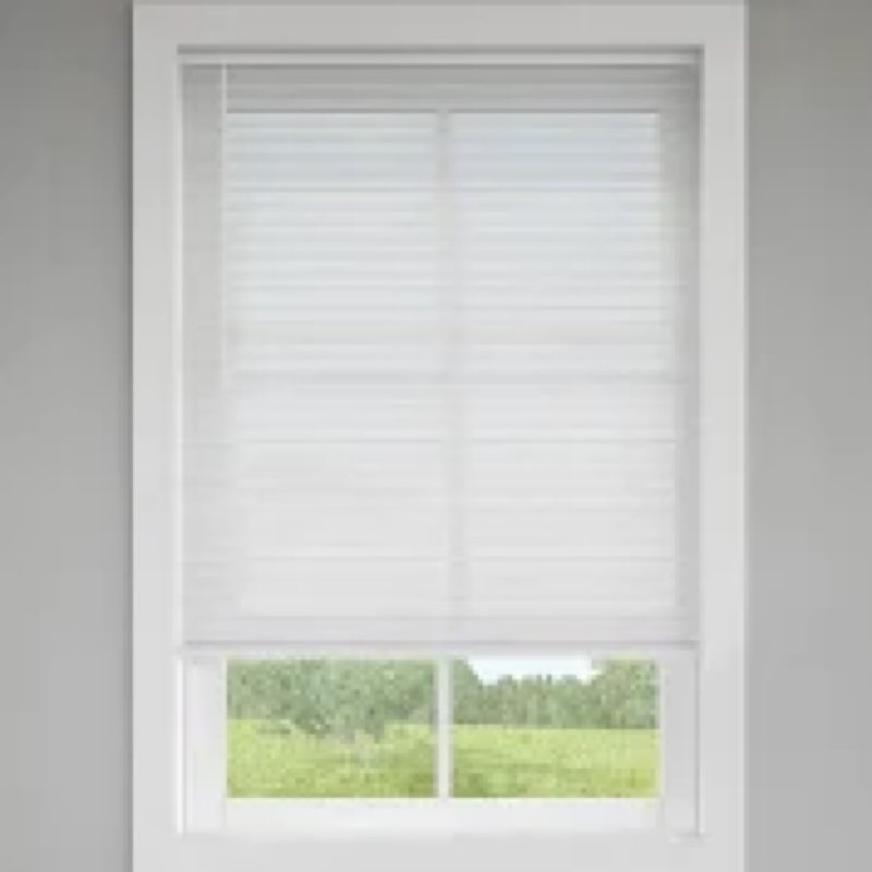 Levolor 23 x 64 Cordless White Vinyl Blinds with 1 inch S-Curve Slats New In Box