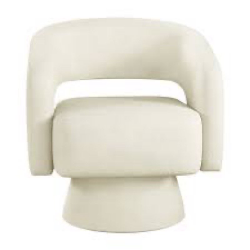 Jarissa 27.8'' Wide Modern Soft Wide Upholstered Swivel Barrel Chair