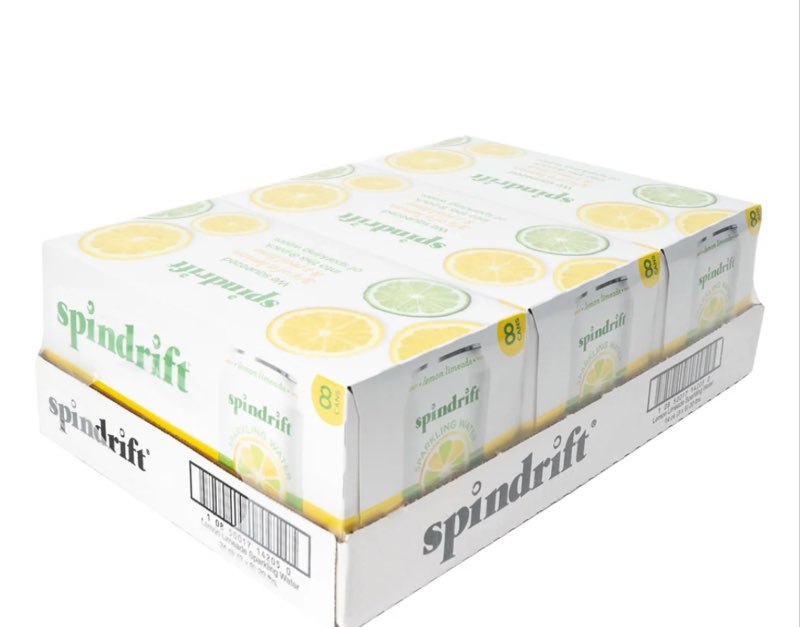 Best by 11/13/25) Spindrift Lemon Limeade Sparkling Water 12 Oz 3/8 PK [Peterson #32209]