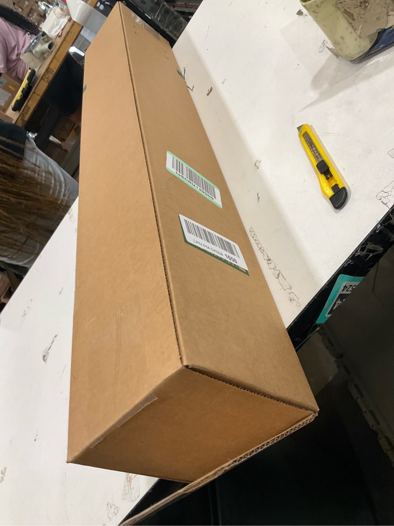 Condition photo showing As Is for rev-a-shelf 28" slim tip-out sink tray for kitchen and bathroom base cabinets, large pull out stainless steel storage organizer, silver, 6541-28-52 28" x 3" x 1.7"