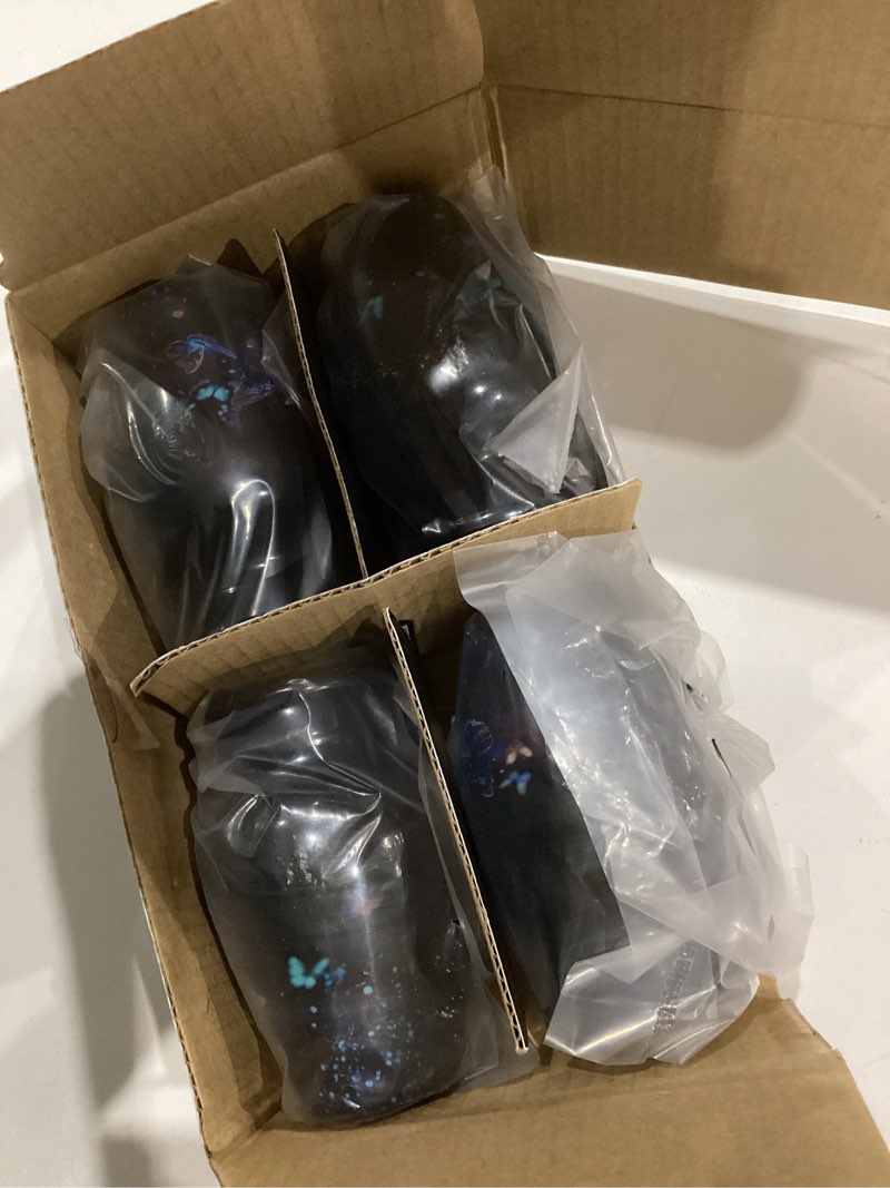Condition photo showing As Is for Yatskia Blue Butterfly Urns for Human Ashes Adult Man, Funeral Urn for Human Ash, Cremation Burial Urn for Ashes for Women, (Classic 10 Inch, Large Urn) #36 Blue Butterfly 10" Large Urn