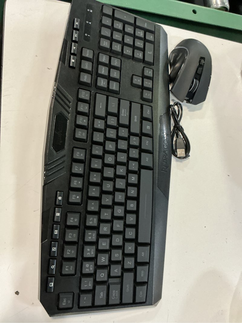 Condition photo showing Good Condition for redragon s101m-ks gaming keyboard and mouse wireless with tri-mode, rgb keyboard and 4800 dpi gaming mouse, 10 independent multimedia keys for wins, pc, computer, wireless s101 ideal for gamer black-new
