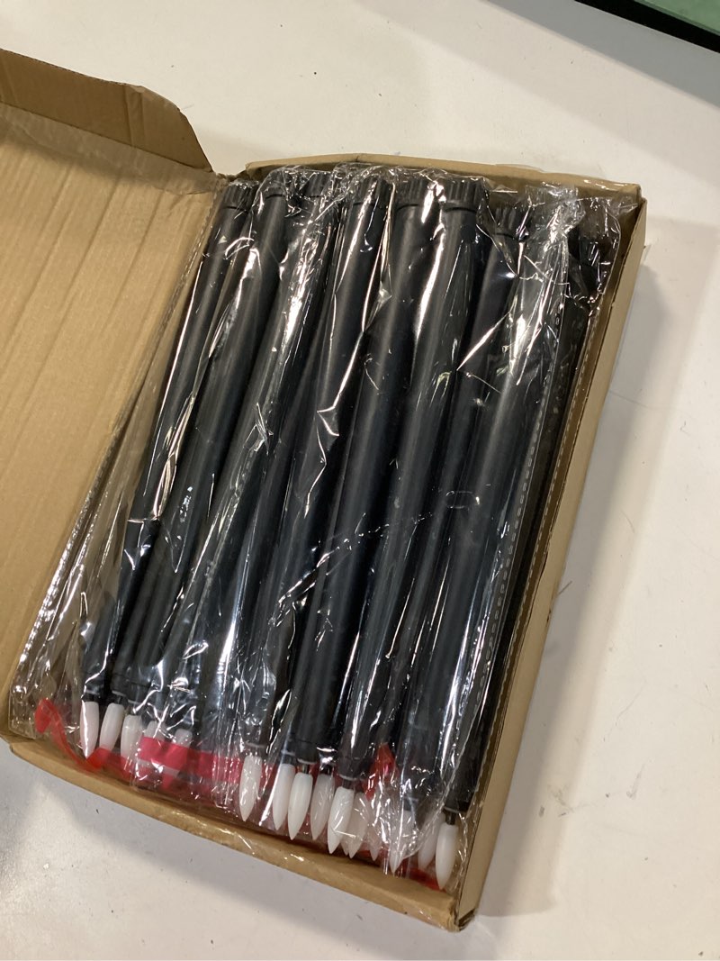 Condition photo showing New/Like New for Macarrie 24 Packs Flameless Taper Candles Battery Operated Fake 11 Inch Long Candlelight LED Flameless Candlesticks Flickering Tapered for Christmas Church Prayer New Year Wedding(Black)