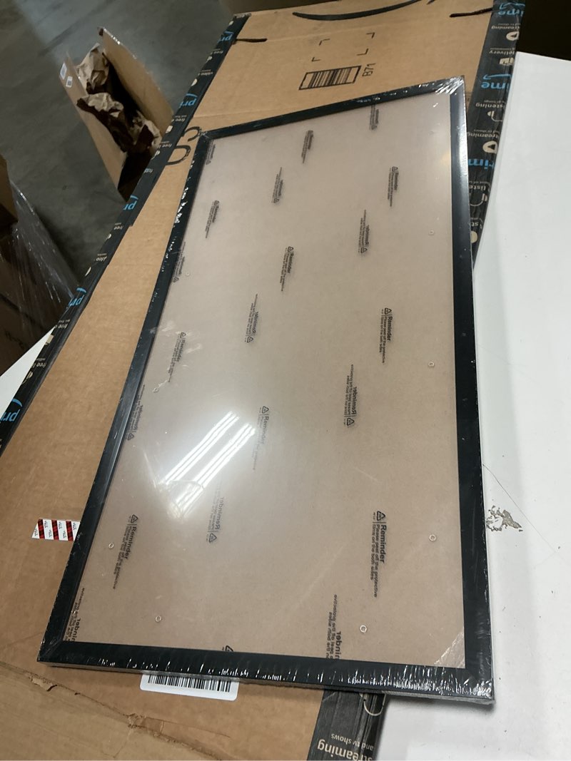 Condition photo showing New/Like New for MENNTHUI 12x24 Black Picture Frame, Wall Mounting Horizontally or Vertically, Decoration for Photos, Paintings, Posters, Artwork