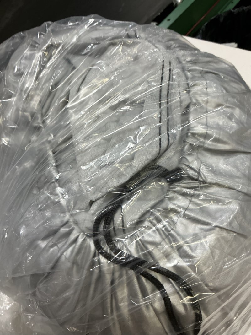 Condition photo showing As Is for car cover waterproof all weather, 6 layers car covers for automobiles, full exterior cover with zipper, outdoor car cover sun uv rain snow wind protection, fit for 180"(180*70*59 inch)sedan black sedan-m