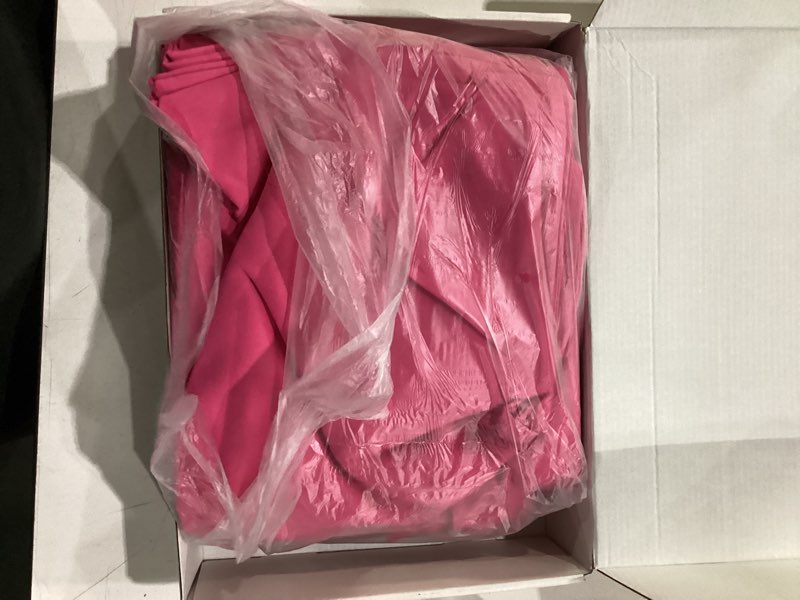 Condition photo showing Good Condition for horbaunal 5 pcs hot pink ruffle duvet cover full size soft microfiber shabby chic ruffled duvet cover set, vintage french country ruffle bedding set with zipper closure & corner ties, 80" x 90" full hot pink