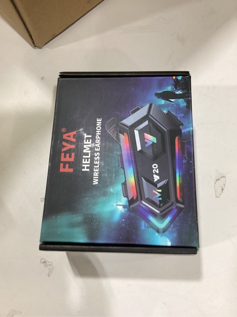 Condition photo showing Good Condition for FEYA Motorcycle Helmet Speakers High Battery Life Helmet Headphone IPX6 Automatic Answer/Call Music Control/Intelligent Noise/Wake up Siri, 2 Different Types of Mic - Compatible with All Helmets - Y20