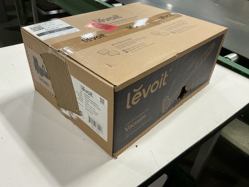 Condition photo showing New/Like New for levoit cordless vacuum cleaner, stick vac with tangle-resistant design, up to 50 minutes, powerful suction, rechargeable, lightweight, and versatile for carpet, hard floor, pet hair, lvac-200 lvac-200 essential