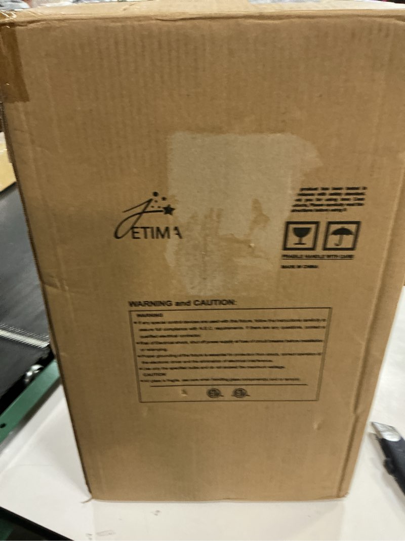 Condition photo showing New/Like New for Jetima Outdoor Post Light, Waterproof Pole Lantern Lighting Fixture with Tempered Clear Seeded Glass