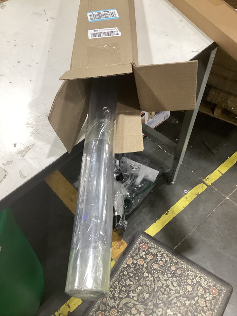 Condition photo showing As Is for kasepie 40 x 68 inch clear table cover protector,1.5mm thick plastic table cover, clear plastic tablecloth protector, grime proof and easy to clean, suitable for dining table? coffee table?dresser 68" x 40" (rectangular) clear 1.5mm thick