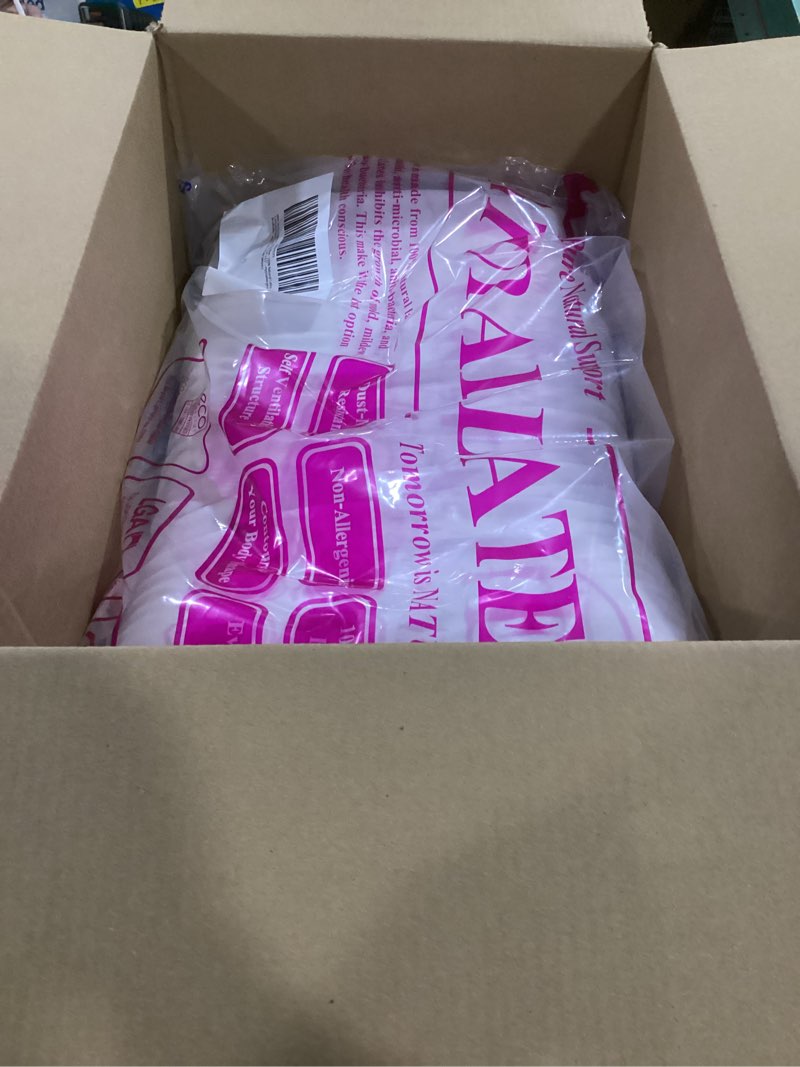 Condition photo showing New/Like New for PATEX Classic Latex Pillow – 100% Natural Latex – High Contoured Neck Support – 23.5” x 12.5” x 5” – Hypoallergenic, Breathable, Durable – Limited Stock Clearance