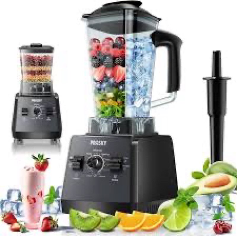 Blender, Smoothie Blenders, PRASKY Max.2400Watts/1000Watts Kitchen Blender and Grinder Combo 25000RP