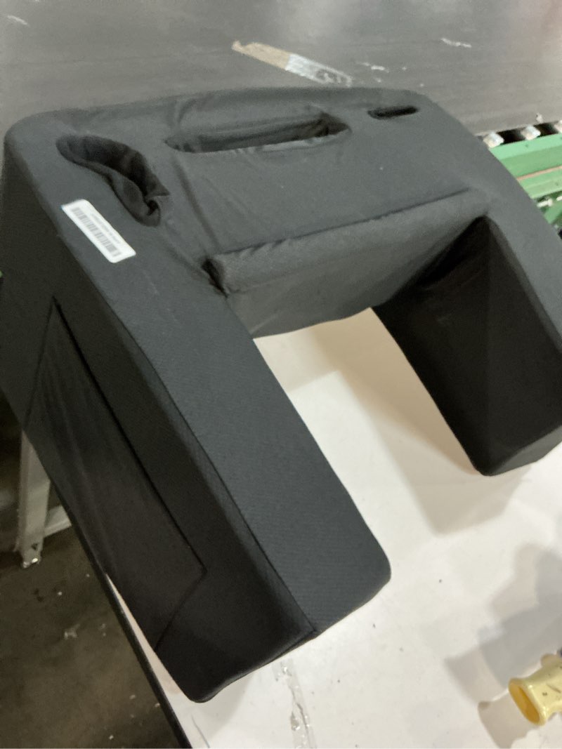 Condition photo showing As Is for Reading Pillow for Gaming – Extra Large Lap Desk & Arm Rest with Cup & Phone Holder, Adjustable Heights, Laptop Support, Large Pockets – Comfortable for Work, Gaming & Crocheting (Black)