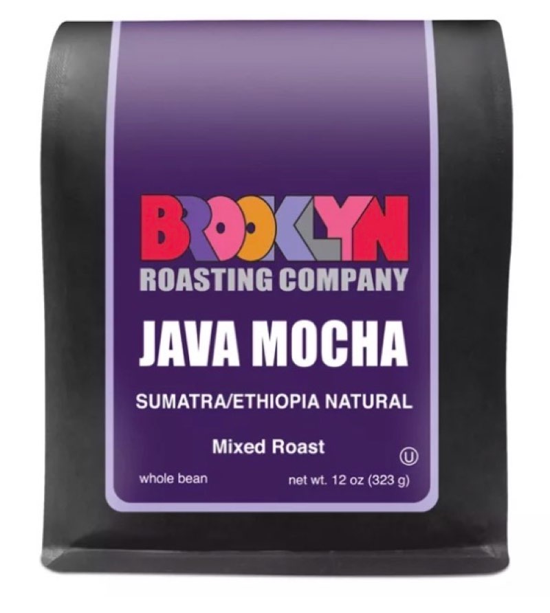 Best By 12/13/25 BROOKLYN ROASTING COMPANY JAVA MOCHA SUMATRA/ETHIOPIA NATURAL 6 12OZ. BAGS