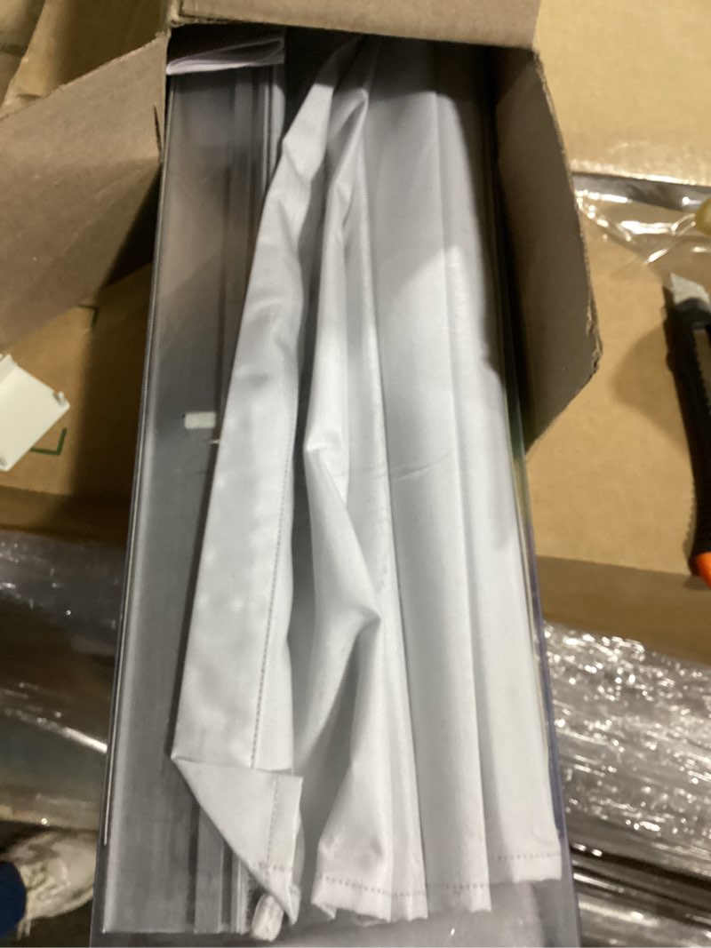 Condition photo showing Good Condition for cordless roman shades for windows - 27 inch width x 64 inch length (white) - blackout polyester window privacy blinds for bedroom, kitchen & dining room by achim home décor white 27"w x 64"h