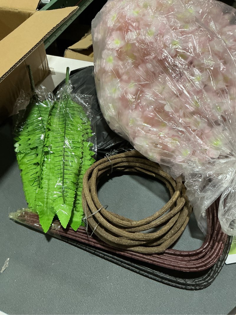 Condition photo showing New/Like New for 6.6ft artificial cherry blossom tree cherry blossom tree arch, pink fake flower trees w/gradient petals for office bedroom party diy decor wedding indoor and outdoor.