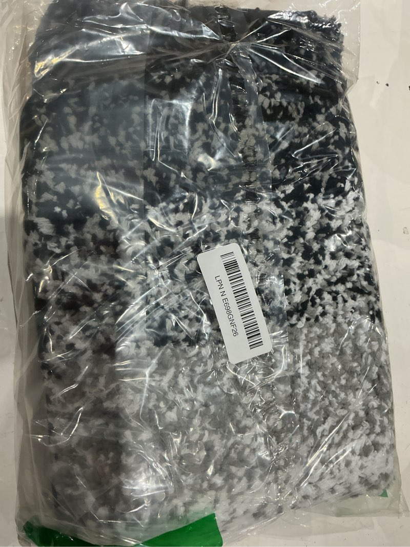 Condition photo showing Good Condition for arotive microfiber bathroom rugs, shaggy soft and absorbent bath rug, non-slip, thick plush machine washable dry bath mats for bathroom, tub and shower, 24x16, black, rectangular black rectangular 24" x 16"