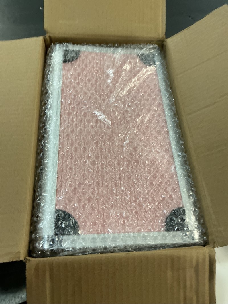 Condition photo showing New/Like New for Joligrace Makeup Train Case Cosmetic Box 11.8 Inches Jewelry Organizer Professional 3 Tiers Trays with Mirror and Brush Holder Lockable Key Portable Travel Mermaid Pink Pink Mermaid