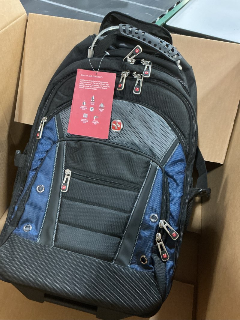 Condition photo showing Good Condition for star cloud rolling backpack with wheels, usb & type-c charging port, 21x14x9 water resistant wheeled backpack, 17.3" roller laptop backpack, carry on luggage for business travel college work bag rolling backpack without tsa lock