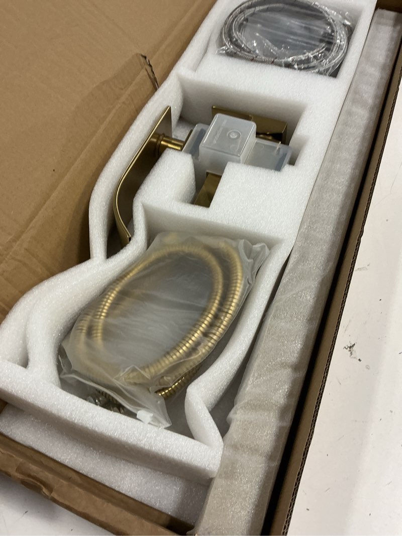 Condition photo showing New/Like New for senlesen freestanding bathtub faucets floor mounted tub filler faucet with handshower brushed gold