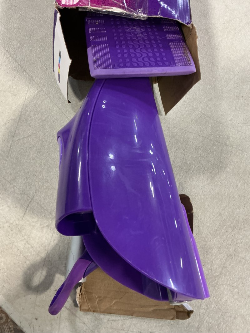 Condition photo showing As Is for swiffer wetjet hardwood and floor spray mop cleaner starter kit, includes: 1 power mop, 10 pads, cleaning solution, batteries