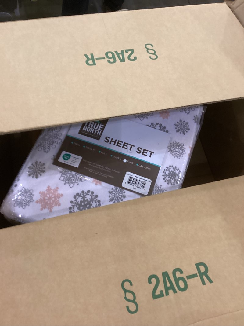 True North by Sleep Philosophy Cozy Flannel Warm 100% Cotton Sheet - Novelty Print Animals Stars Cut