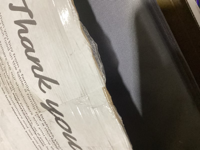 Condition photo showing As Is for meliusly heavy duty bunkie board full size (54x75) - non-slip breathable bed support board for slatted bed frame, anti-sag under bed support, noise minimizing moisture resistant bed board full (54x75'')