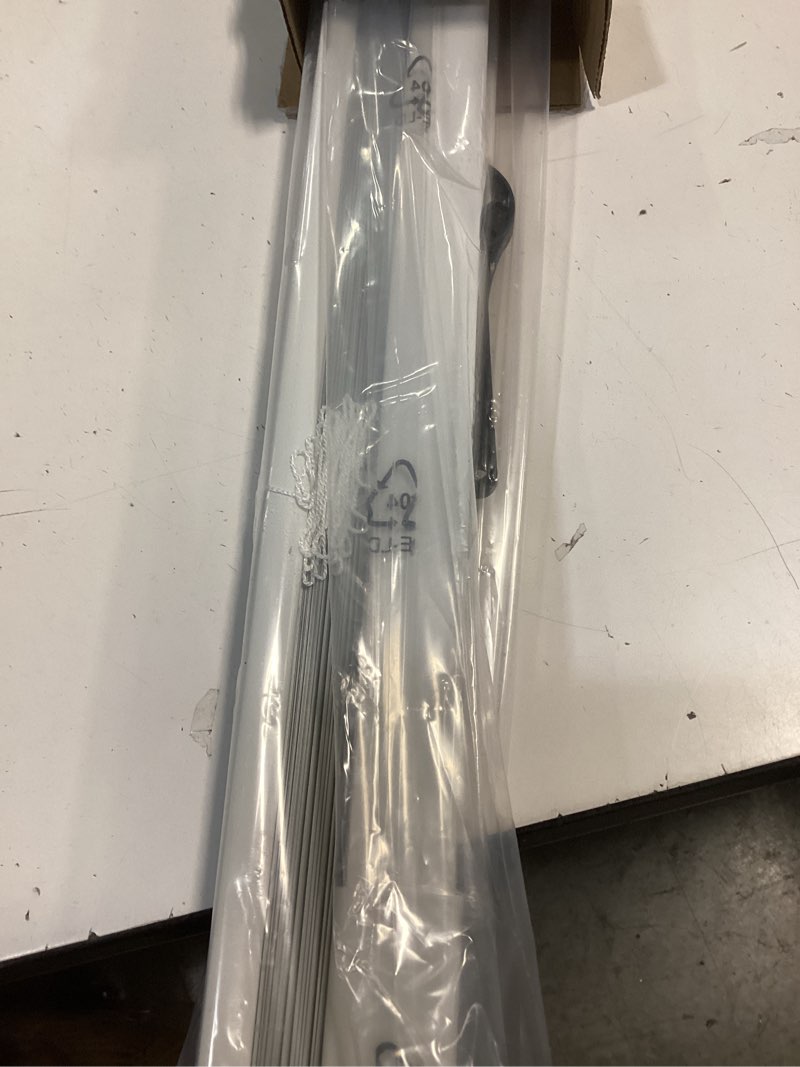 Condition photo showing Good Condition for lazblinds no tools-no drill 1" aluminum mini blinds, cordless blinds for indoor windows, light filtering horizontal blinds and shades for window size 17'' w x 64'' h, white no drill-white 17'' w×64‘’ h