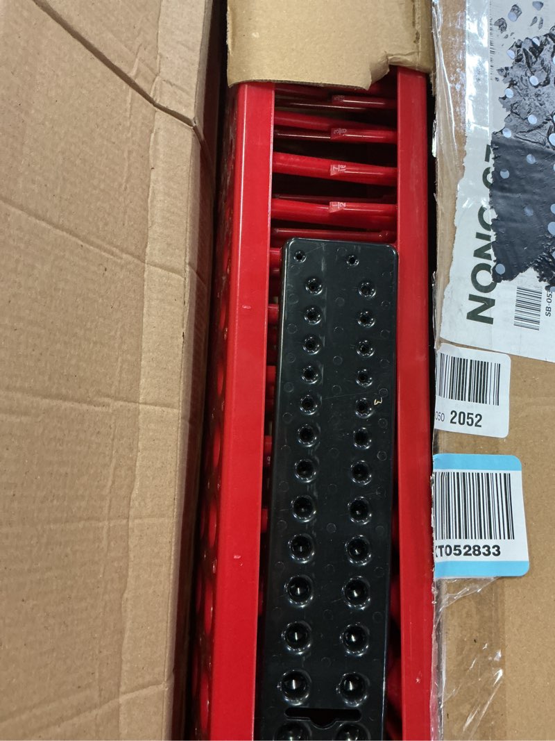 Condition photo showing Good Condition for 6pcs socket organizer tray set, red sae & black metric socket storage trays, 1/4-inch, 3/8-inch & 1/2-inch drive deep and shallow socket holders for toolboxes 6pcs socket organizer (store 170 sockets)